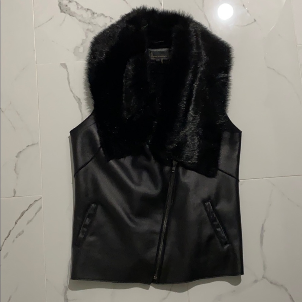 Faux Fur Leather Vest